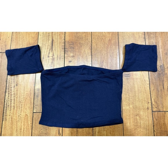 NWT Hype and Vice Women's Cal Berkeley Cap Sleeve Tube Crop Top | Size Large - Picture 2 of 7